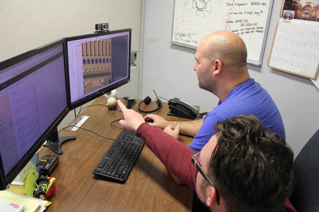 Nautel draftsperson Kyle Oickle.