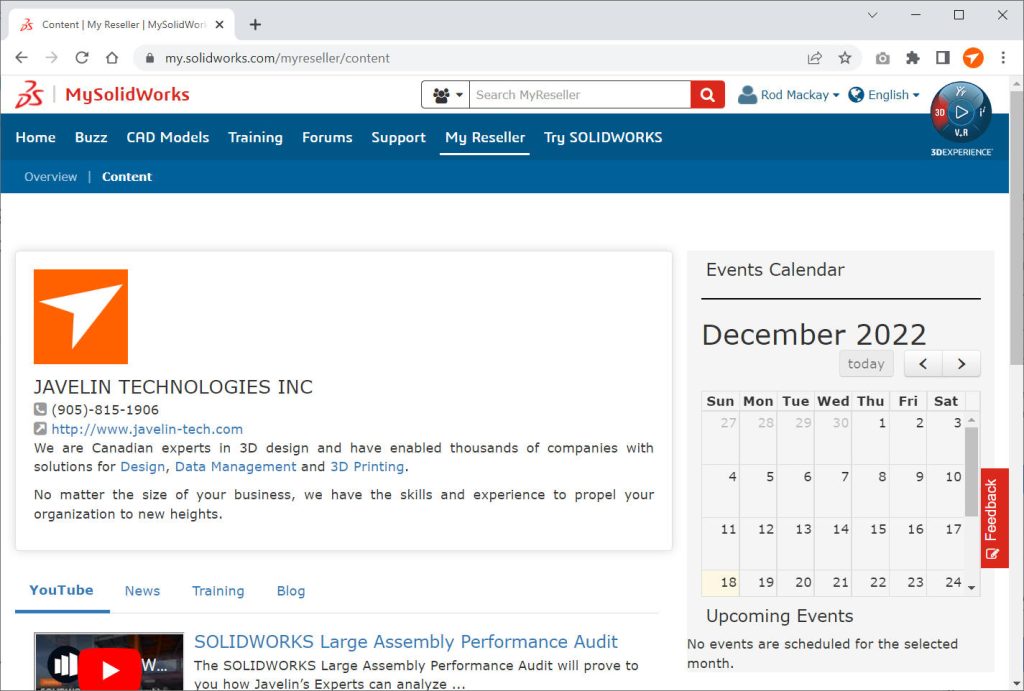 MySolidWorks MyReseller
