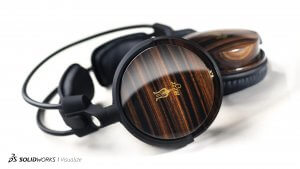 SOLIDWORKS Visualize Example Headphones